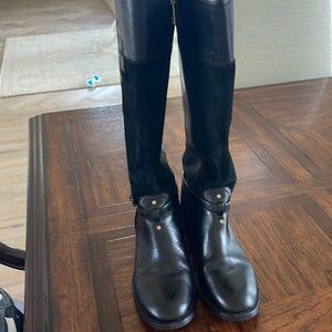 Tory Burch leather and suade boots